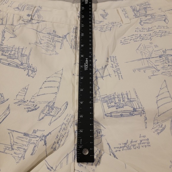 Polo Sport Sailboat Shorts Mens 38‎ White Sailing Nautical All Over Print - Picture 6 of 9